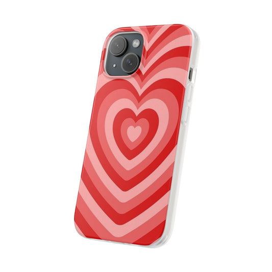 Y2K Red Hearts Designer Phone Case