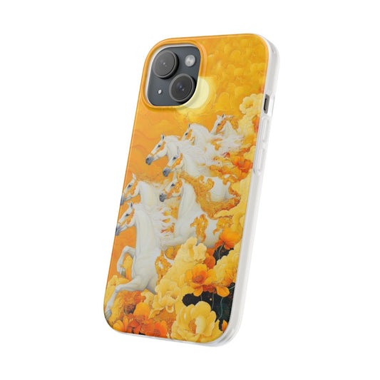 Vastu Art 7 Horses of Success Phone Case