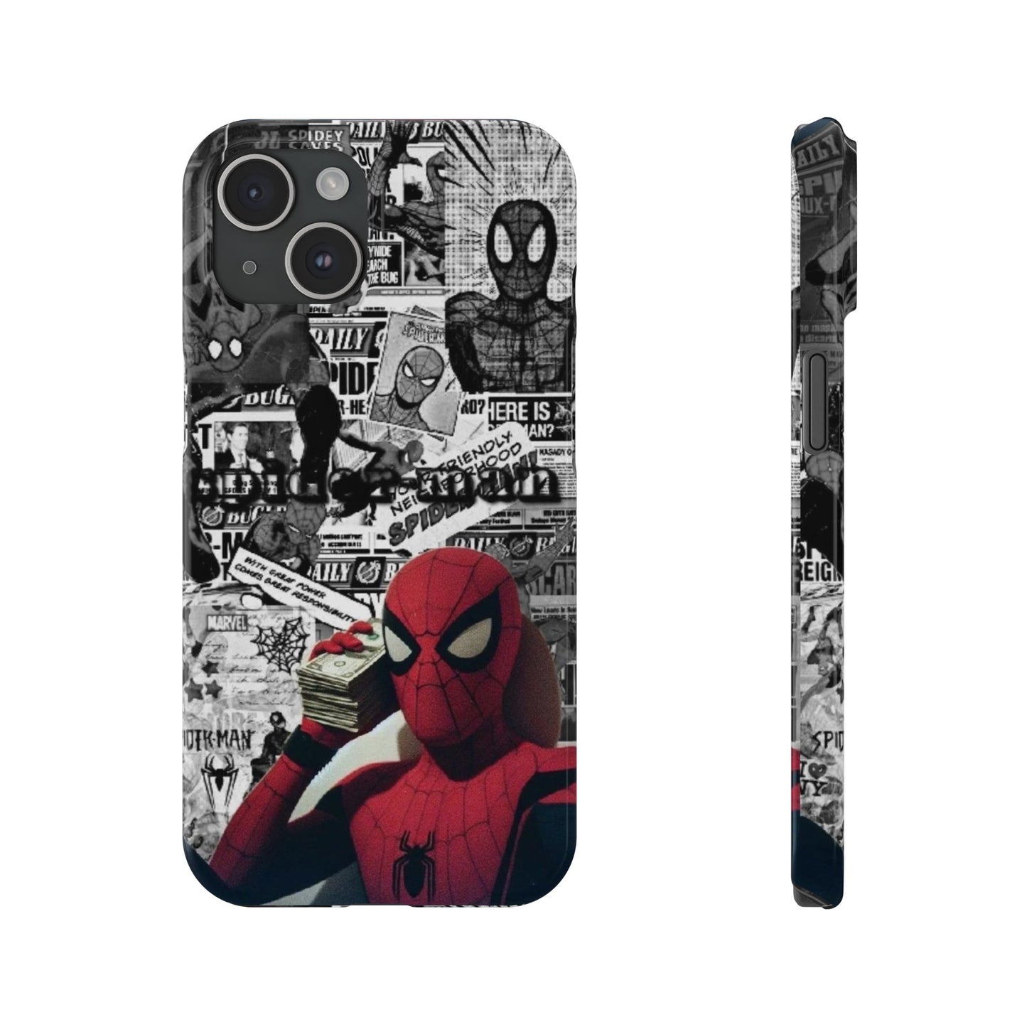 Aesthetic Spider Man Chill With Money Phone Case - Covershub