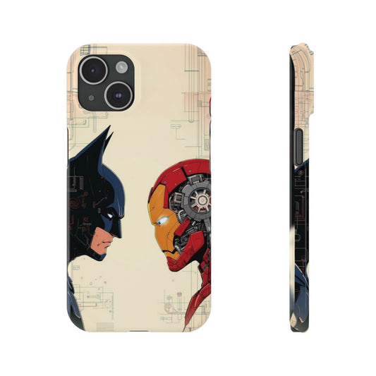 Batman and Iron Man Phone Case