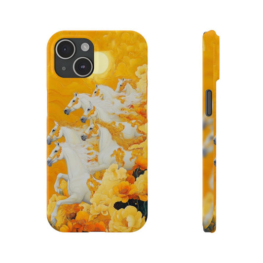 Vastu Art 7 Horses of Success Phone Case