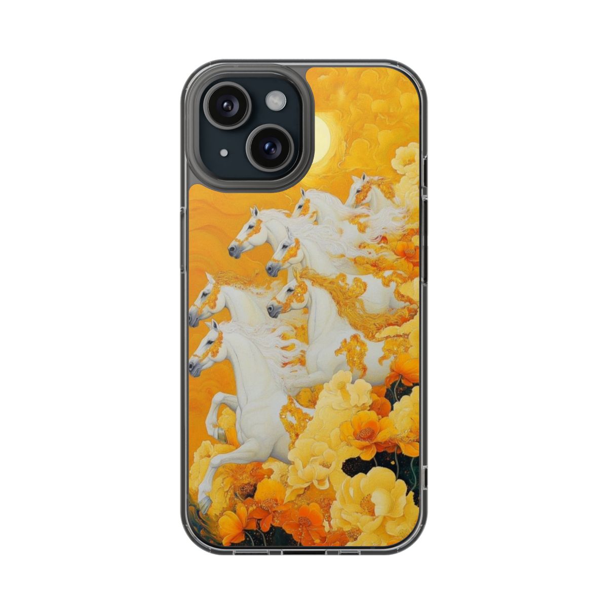 Vastu Art 7 Horses of Success Phone Case
