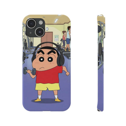 shinchan hard work Phone Case