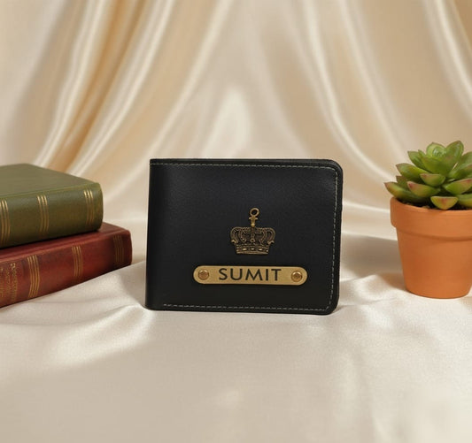Personalised Black Wallets
