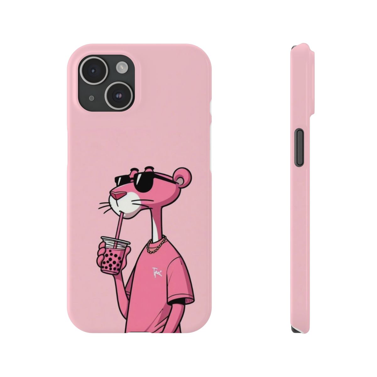 Pink Panther Boba Tea Edition Phone Case
