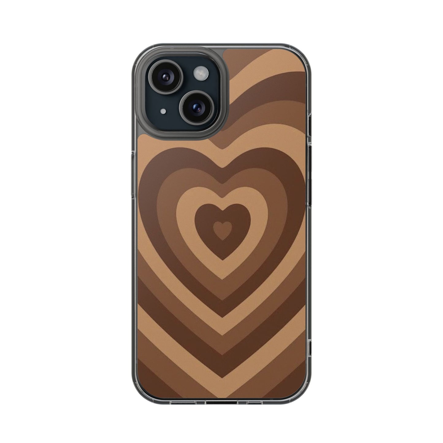 Brown Heart y2k Phone Case